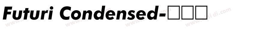 Futuri Condensed字体转换